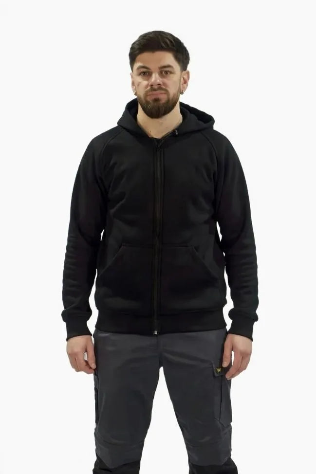 WorkPro Zip Hoodie in Schwarz