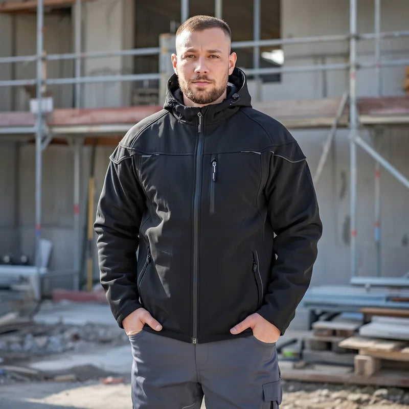 Winter Softshelljacke Prisma in Schwarz