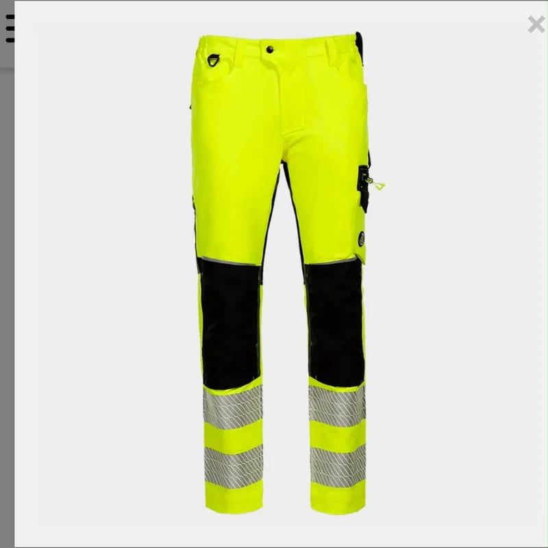 High-Visibility Hose Gelb, Vorderansicht