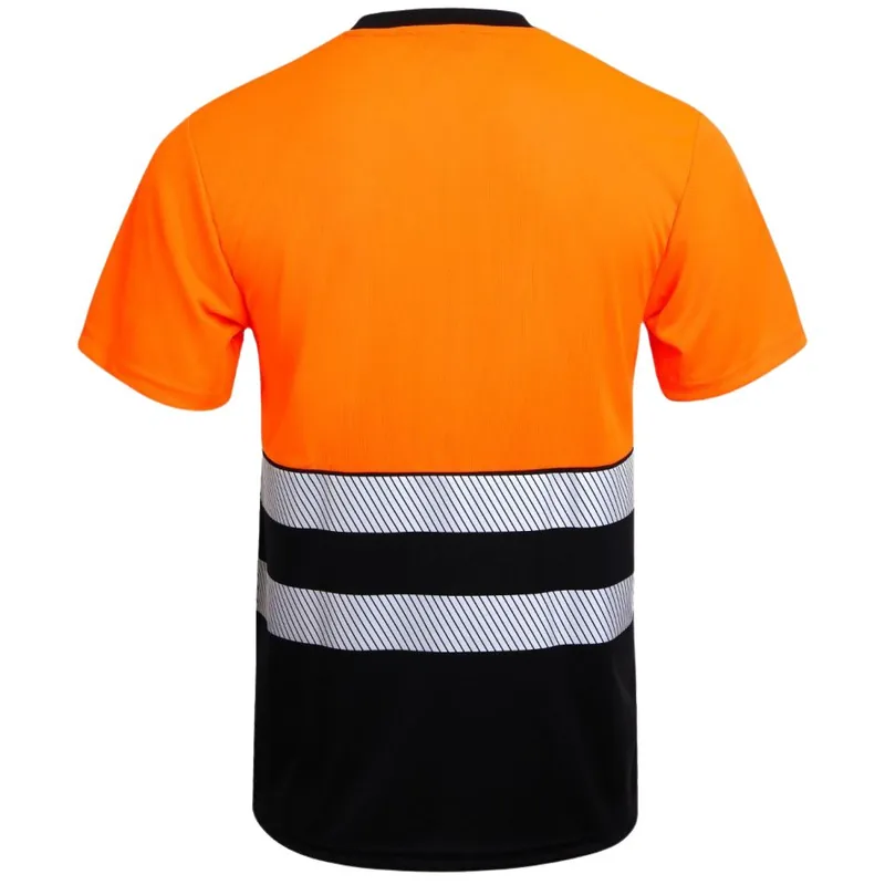 Warnschutz T-Shirt Prisma in Orange/Schwarz